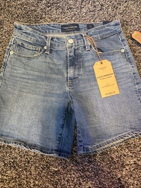 Lucky Brand Blue Denim Roll-Up Shorts